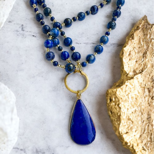 Naszyjnik Lapis Lazuli No.738