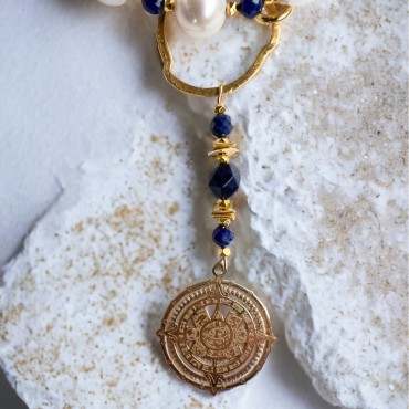 Naszyjnik Lapis Lazuli Perła No.764